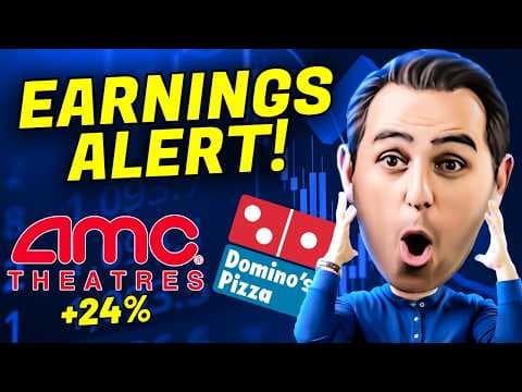 AMC Stock SOARS After Earnings, Stock Market Slips Further | $AMC + $DPZ thumbnail