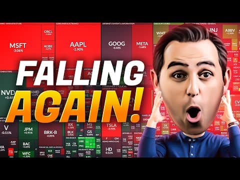The Stock Market is Falling BIG Again Today! (Brutal Week - Here's Why) video thumbnail